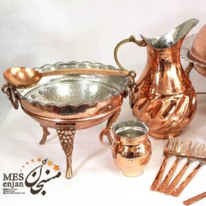 کاسه پایه بلند مسی