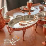 دیس بیضی پایه بلند مسی