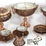 سرویس پذیرایی سیاه قلم با گزخوری مسی