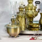 چراغ آنتیک پایه کوتاه