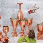 جام گیلاس پایه دار مسی
