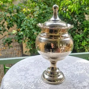 شکلات خوری گنبدی پایه بلند کروم