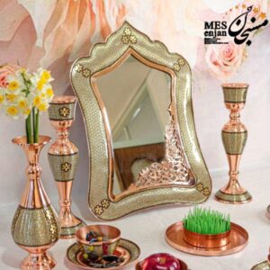 شمعدان خاتم کاری