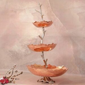 شیرینی خوری سه طبقه شاخه ای