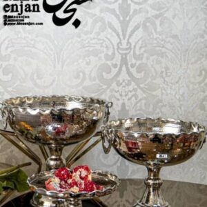 کاسه پایه بلند کروم