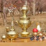 سماور برنجی قلمزنی