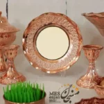 آینه شمعدان ریزگل گرد