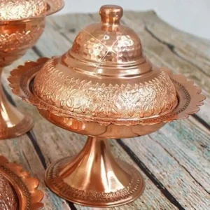 باقلواخوری پایه دار مسی