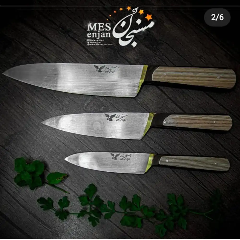 چاقوی آشپزخانه تیز و خوشدست در سه سایز چاقوی آشپزخانه تیز و خوشدست در سه سایز