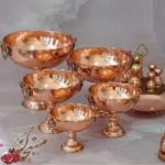کاسه پایه دار چکشی داخل قرمز
