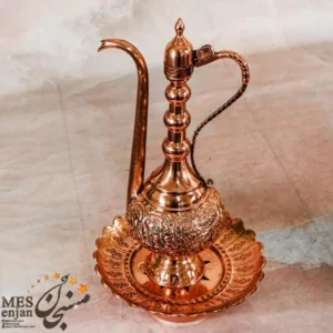 آفتابه لگن قلم کاری برجسته مسی