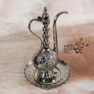 آفتابه لگن قلمکاری برجسته کروم