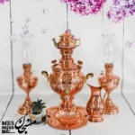 سرویس سماور مسی قلمکاری شده