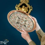 سینی گرد نقره کوب