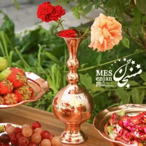 گلدان آینه ای مسی