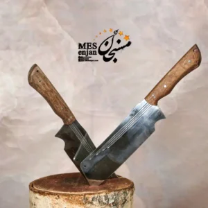 ساطور استیل دسته چوبی