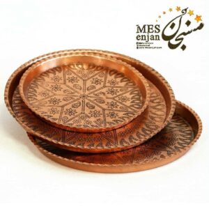 سینی مسی قلمکاری شده دست ساز