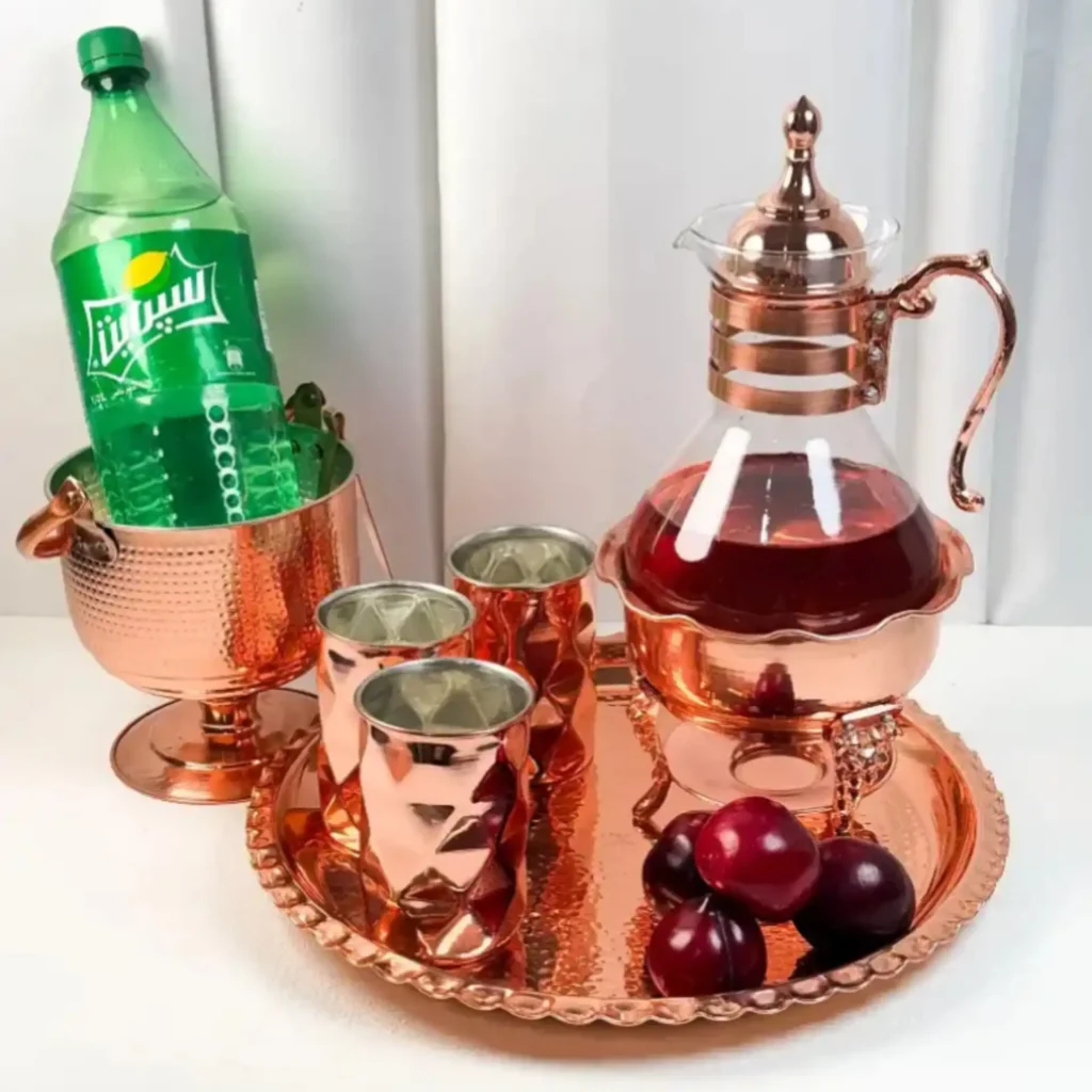ست شربت خوری مسی