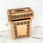 سطل و جا دستمالی مسی