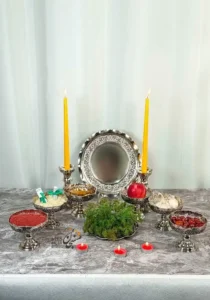 هفت سین پذیرایی کروم بهار