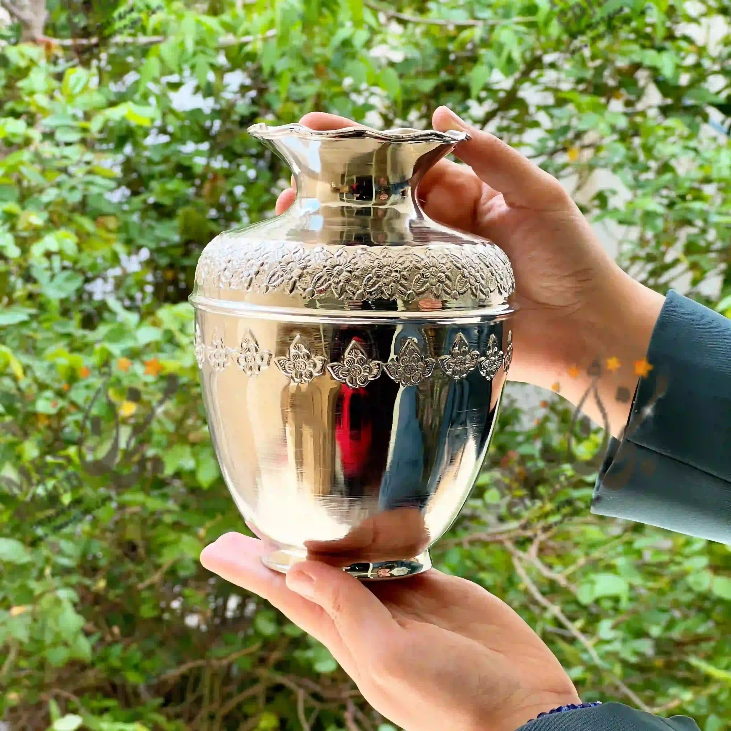 goldan-rizgol-chrome گلدان ریزگل کروم