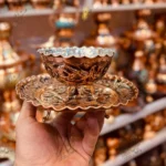 پیاله و پیش دستی سیاه قلم
