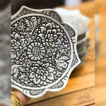 پیش دستی نقره اندود دستساز اعلا | ظرافت ماندگار در پذیرایی لوکس - Image 2