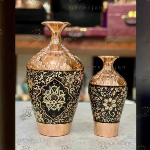 گلدان الماس تراش نقره کوب