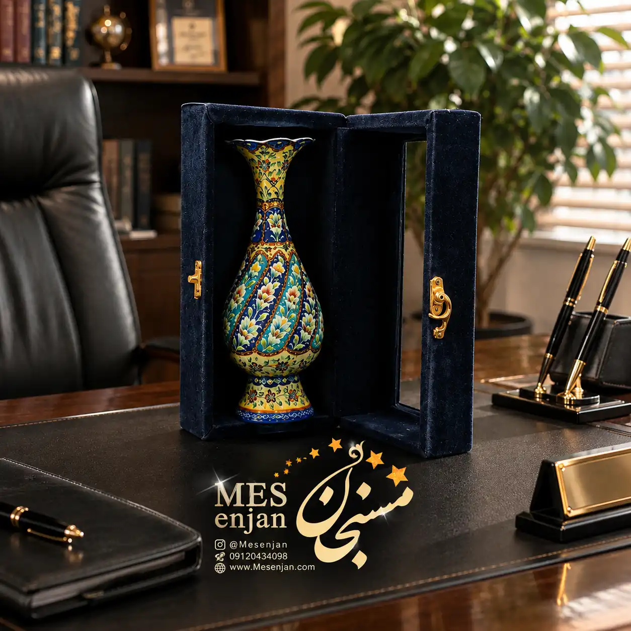 گلدان میناکاری گلدان میناکاری